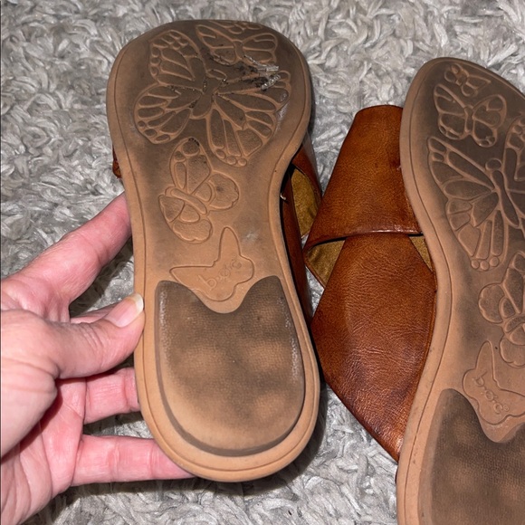 BOC Sandals Women's 8 Tan Leather Crossover - Picture 8 of 9